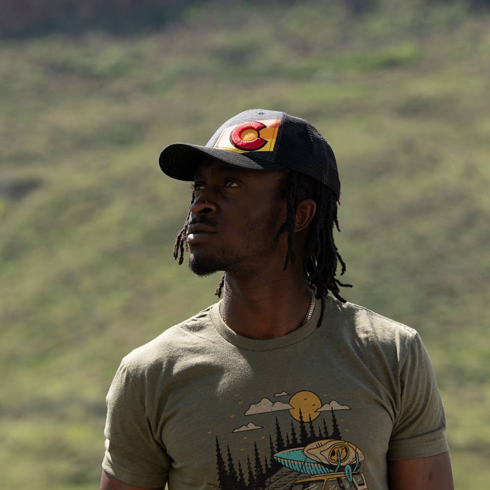 YoColorado - Wholesale Trucker Hat - Unisex - Hat - Telluride Incline Colorado Trucker4