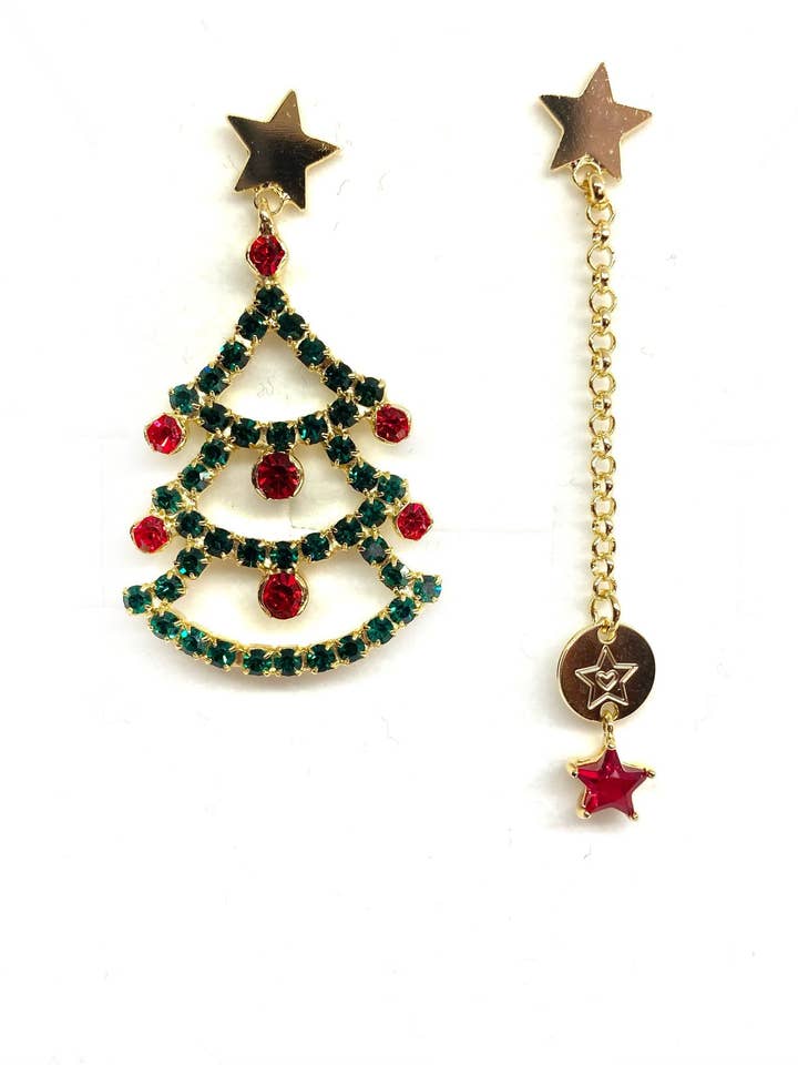 Christmas Tree Earrings for wholesale by DITTA Alessandra Avallone