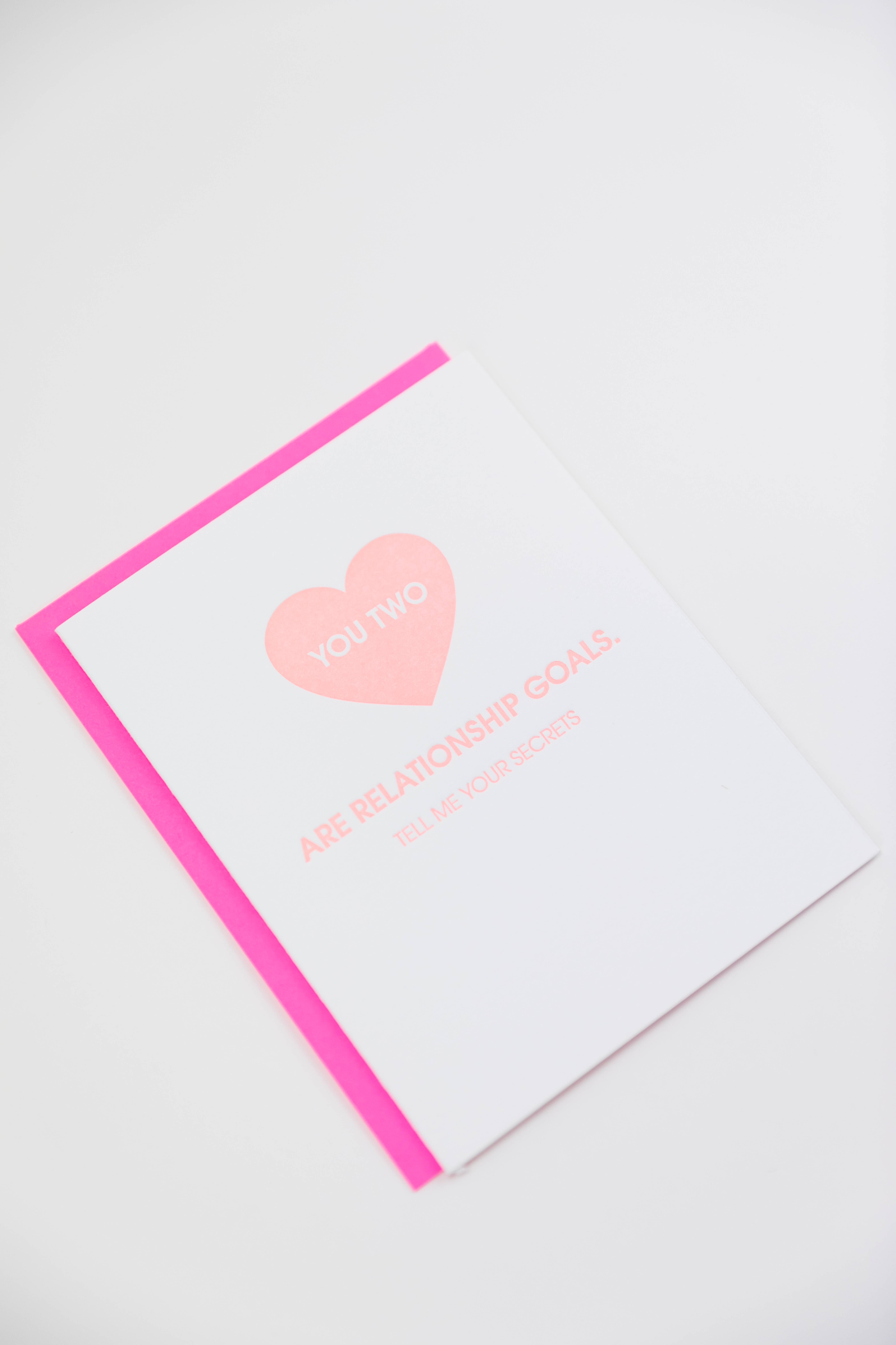 Chez Gagné - Wholesale Anniversary Card - You Two Are Relationship Goals - Love | Anniversary - Card4