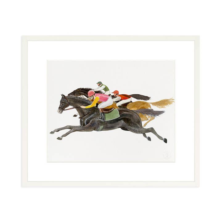A Race - Art Print - Equestrian & Horse Racing for wholesale by Felix Doolittle