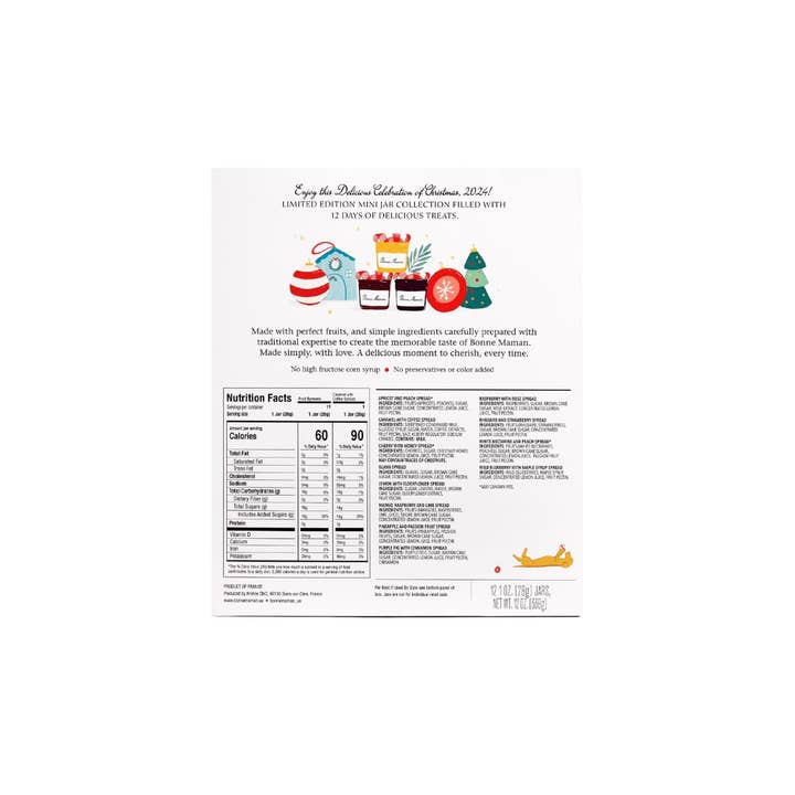 Think Distributors - Wholesale Jam/Jelly - Bonne Maman 2024 Mini Spread Gift Box – 12 Flavors