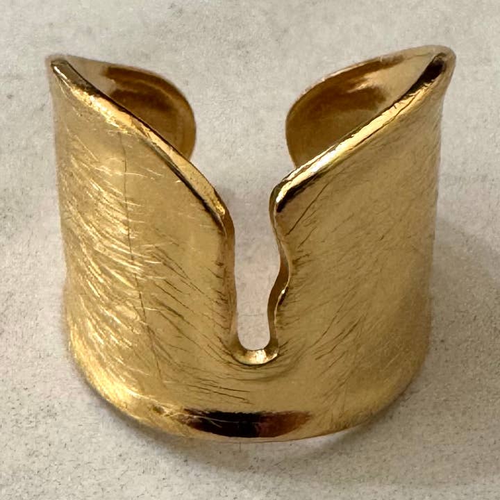 Noguchi Brushed Stainless Steel Ring  and other Purchase Wholesale parrucchieri. Free Returns & Net 60 Terms on Faire trending on Faire.