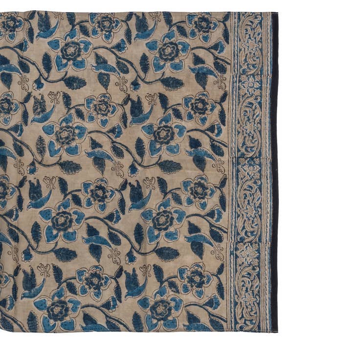 White Lotus Fashions - Wholesale Scarf - Women's - 600-069 "Cotton Scarf" - Hand Block Printed1