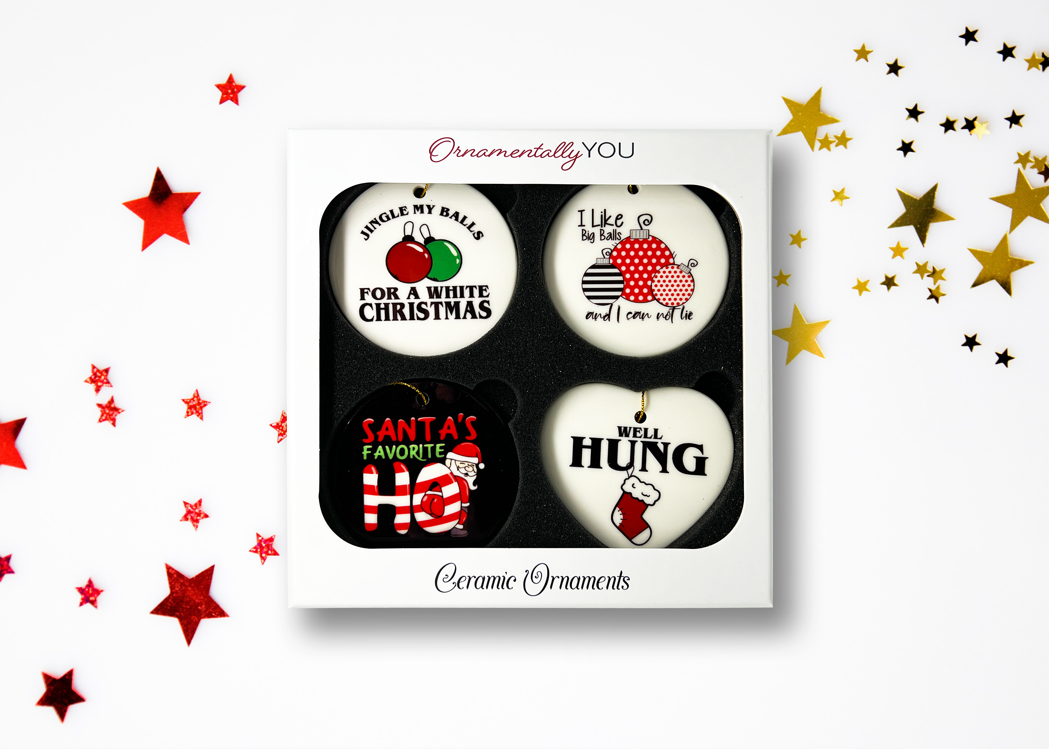 OrnamentallyYou - Wholesale Ornament Set - Dirty Joke Christmas Ornament Bundle1