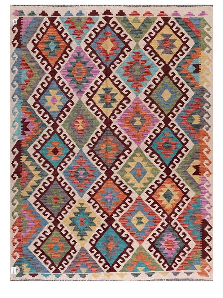 Maimana Afghanistan Kelim Matta - 231 x 174 cm för wholesale av Imaco Rugs