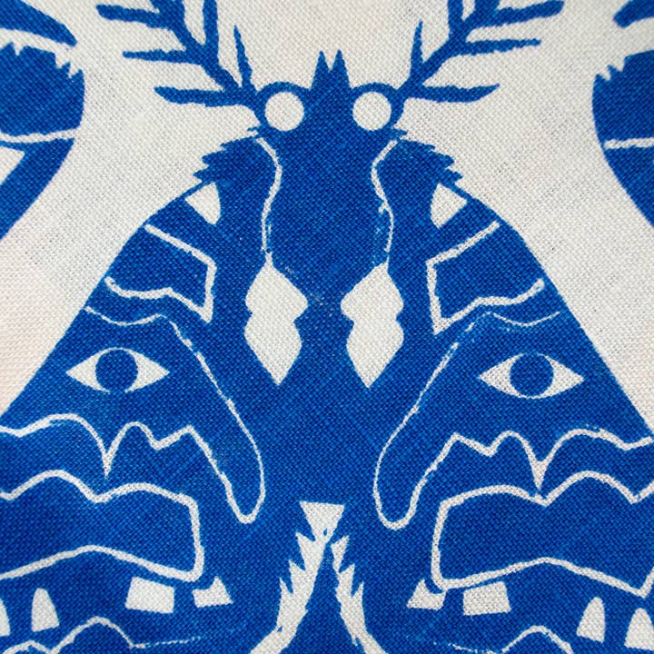 Banquet Workshop – Engroshandel Middags- og stofserviet – Et par koboltblå møl linneservietter3