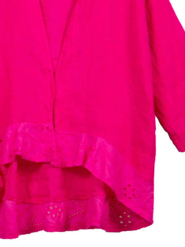 Rosanna Open Robe in Hot Pink for wholesale by Caposhie