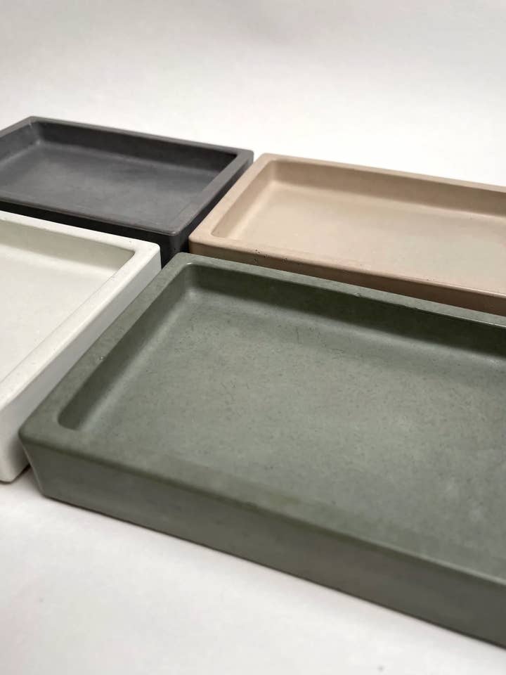 Rutan | 5" Concrete tray for wholesale by Nordic Pine Home