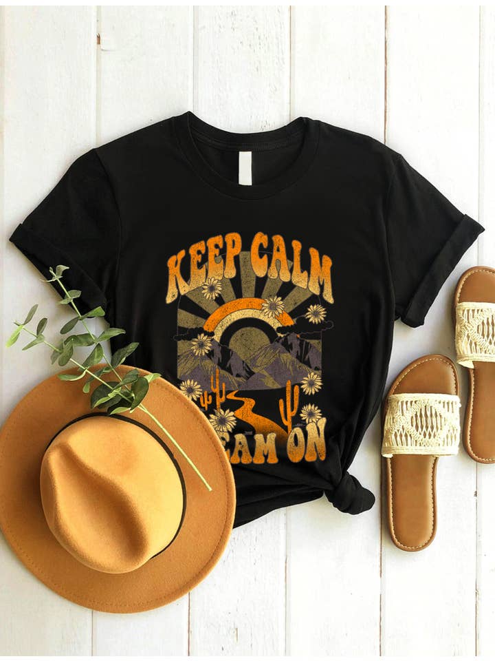 PINK NABI - Wholesale Screen Printed T-Shirt - Women's - Keep calm dream on