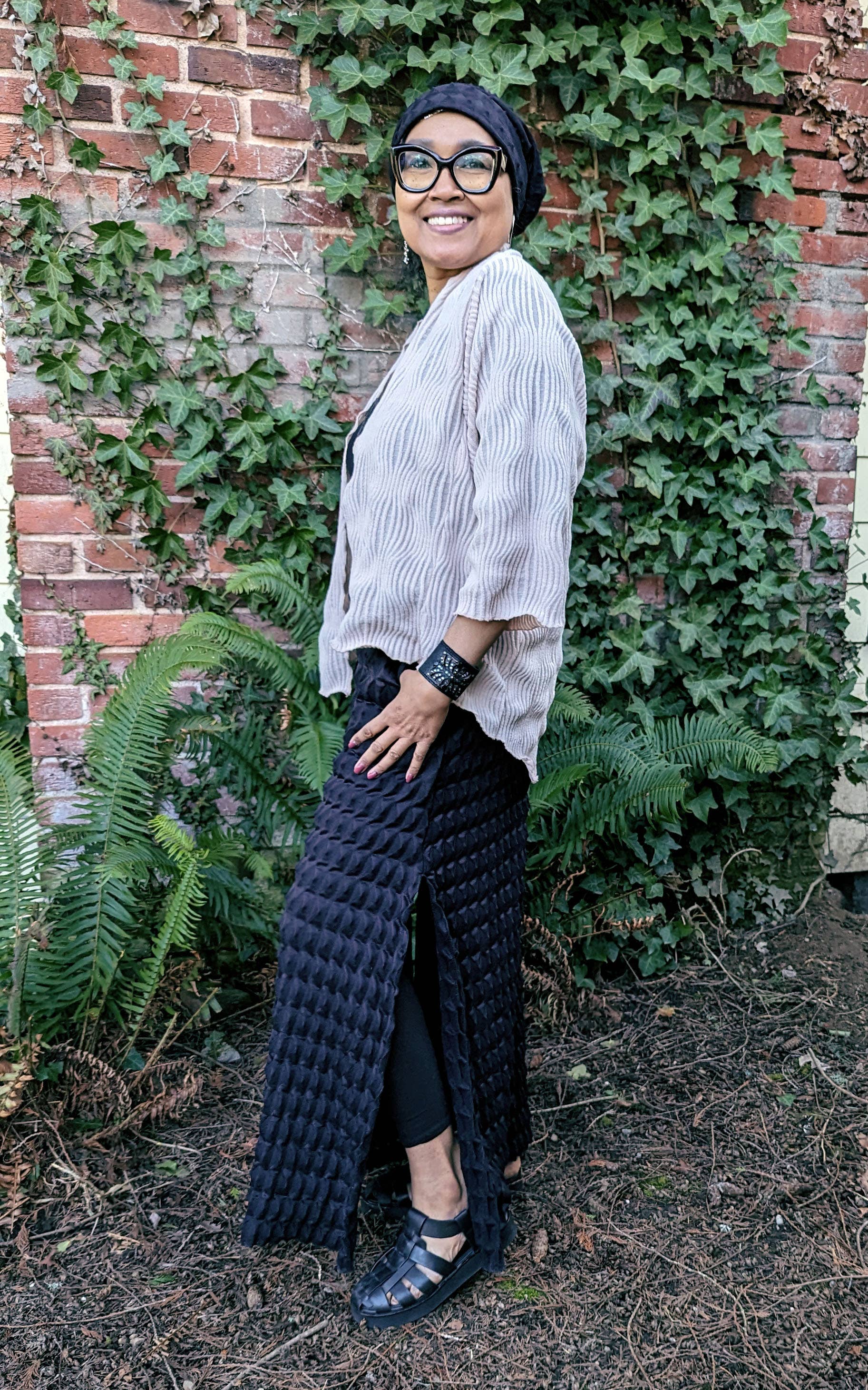 Leigh Young Collection - Vente Jupe – femme - Jupe trapèze à poches - Fractal Collection2