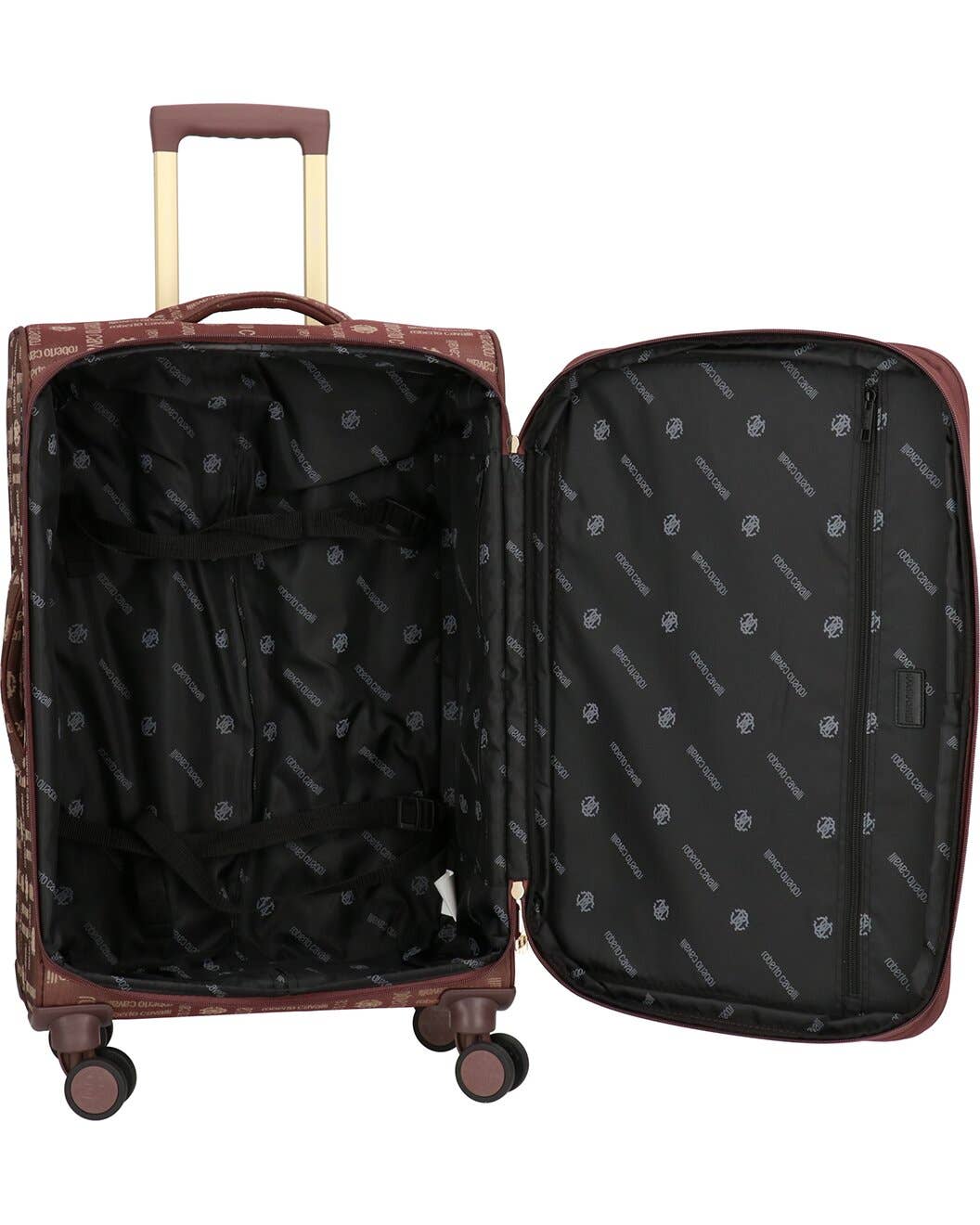 J&V TEXTILES - Vente Valises - Ensemble de bagages de luxe 3 pièces ROBERTO CAVALLI, valises à coque rigide extensible avec 8 roues pivotantes1