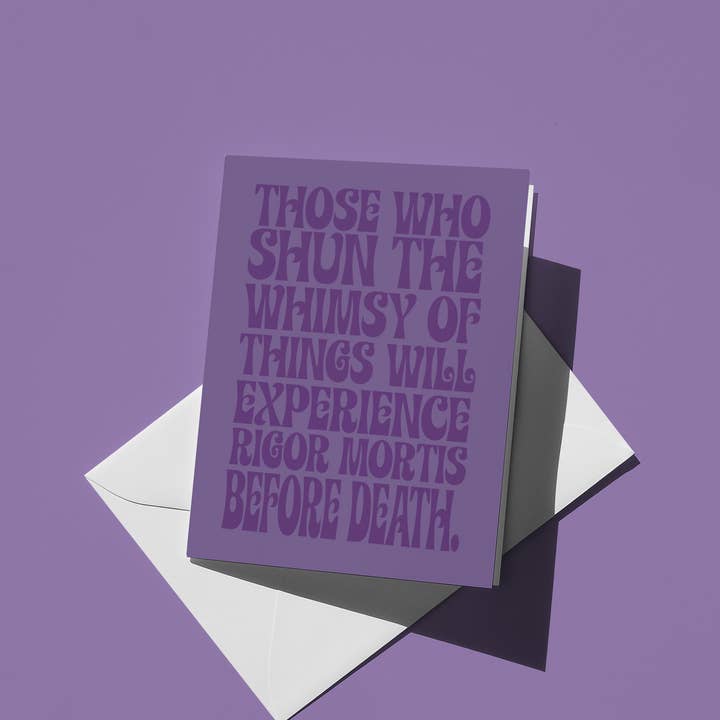 Tom Robbins Greeting Card for wholesale by Cosmic Flower