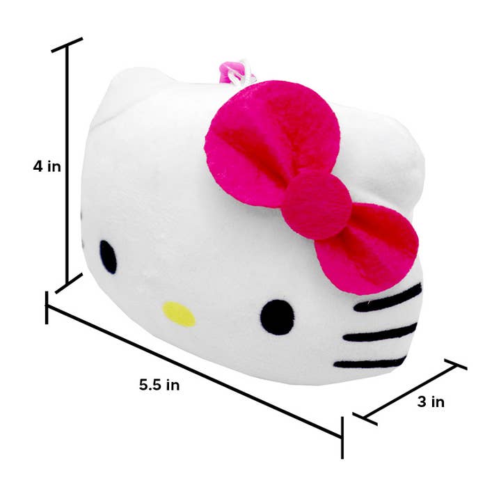 PINEAPPLE Beauty - Vente Porte-monnaie – femme - Sac à tête en peluche Hello Kitty UPD C6LF22AG avec rose vif, 12 pièces4