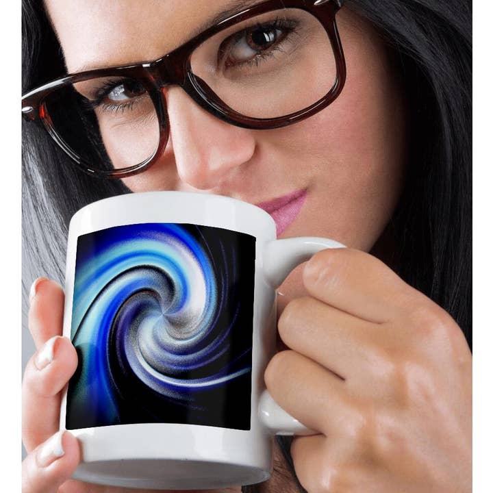 3dRose - Wholesale Coffee Mug - 3dRose, A bright blue tone swirl effect, Mug9