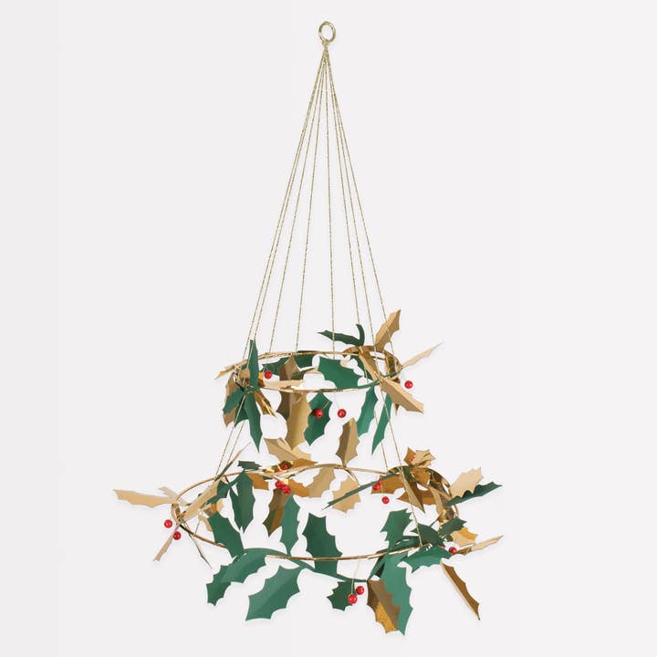 Meri Meri – wholesale Christmas decoration – Holly Chandelier2