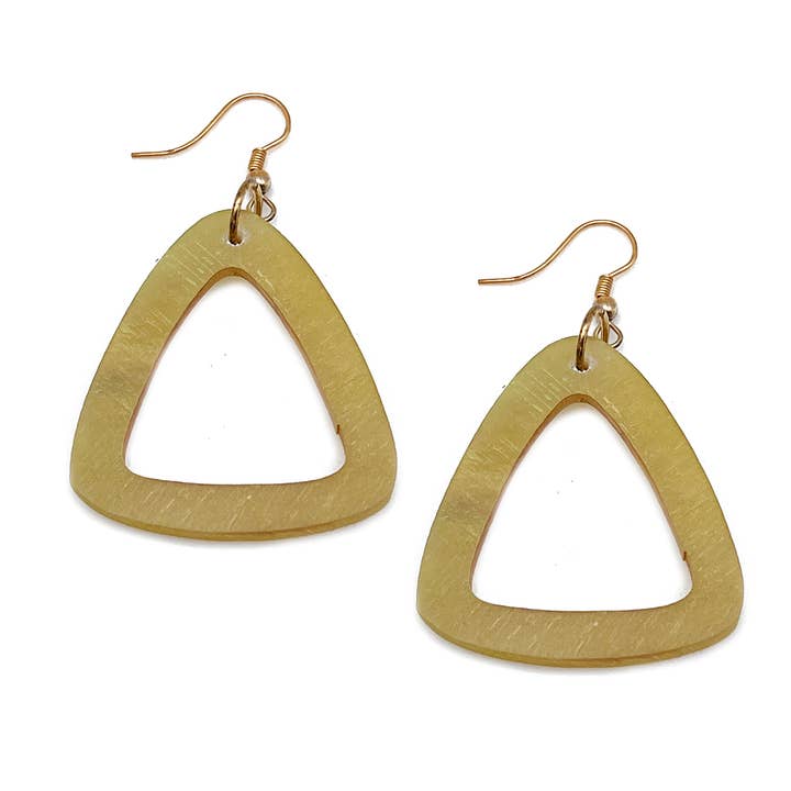 Omala Pleasing Pastels Earrings - Large Triangle Cutout for wholesale by Anju Jewelry