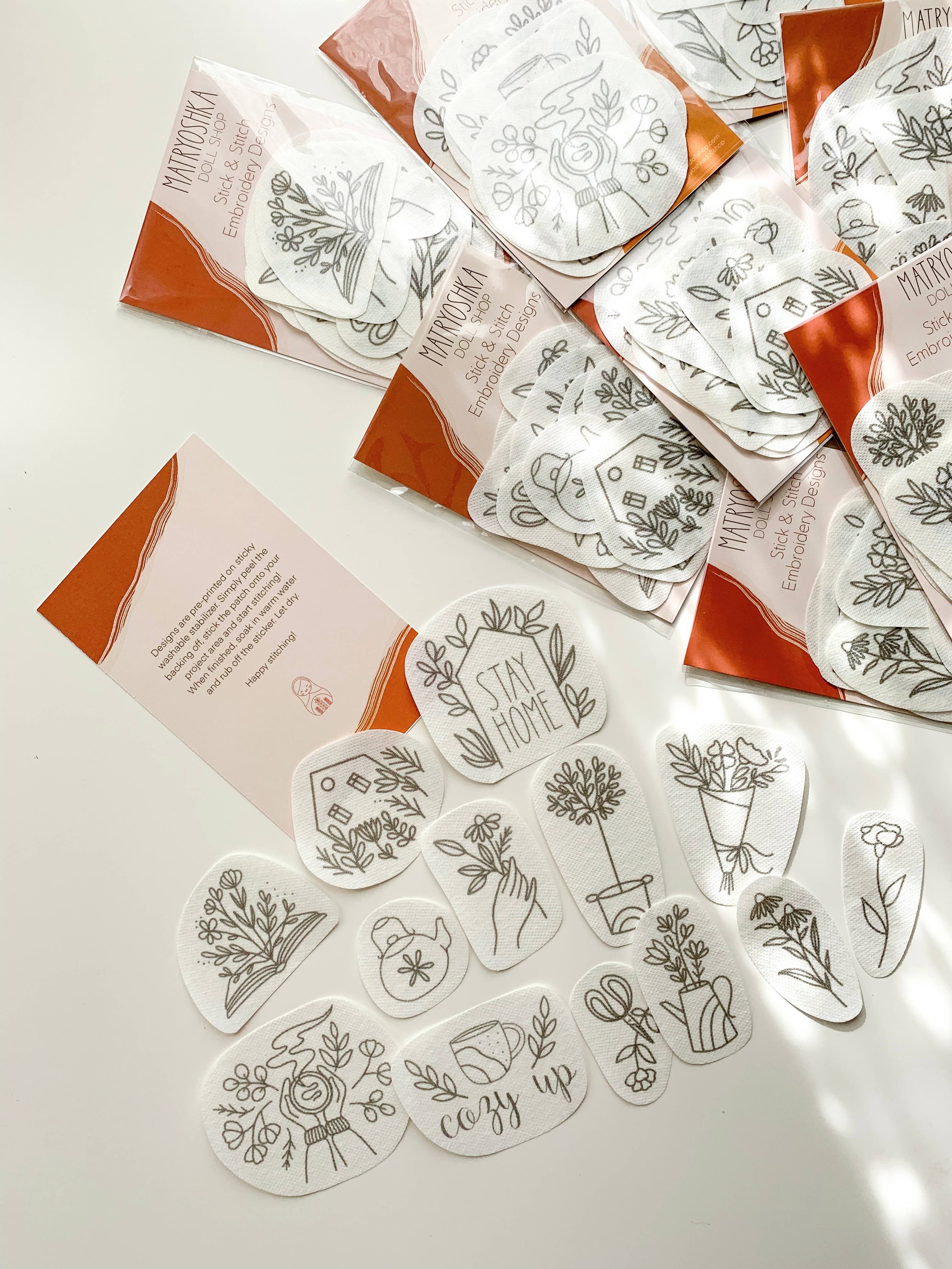 Matryoshka Doll Shop - Wholesale Embroidery/Cross Stitch Supplies - Stick & Stitch Embroidery patterns, embroidery patches10