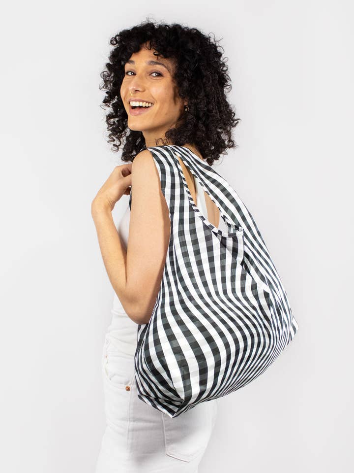 Gingham distorsionado | Mediano para venta al por mayor de Kind Bag