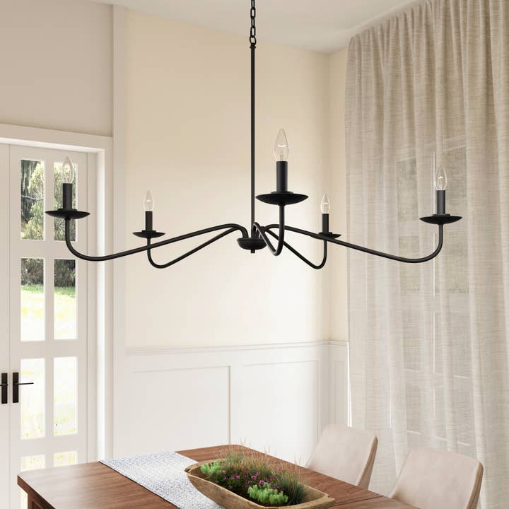Brio Lighting - Wholesale Chandelier/Hanging Light - Ellie Black 5-Light Elegant Traditional Chandelier