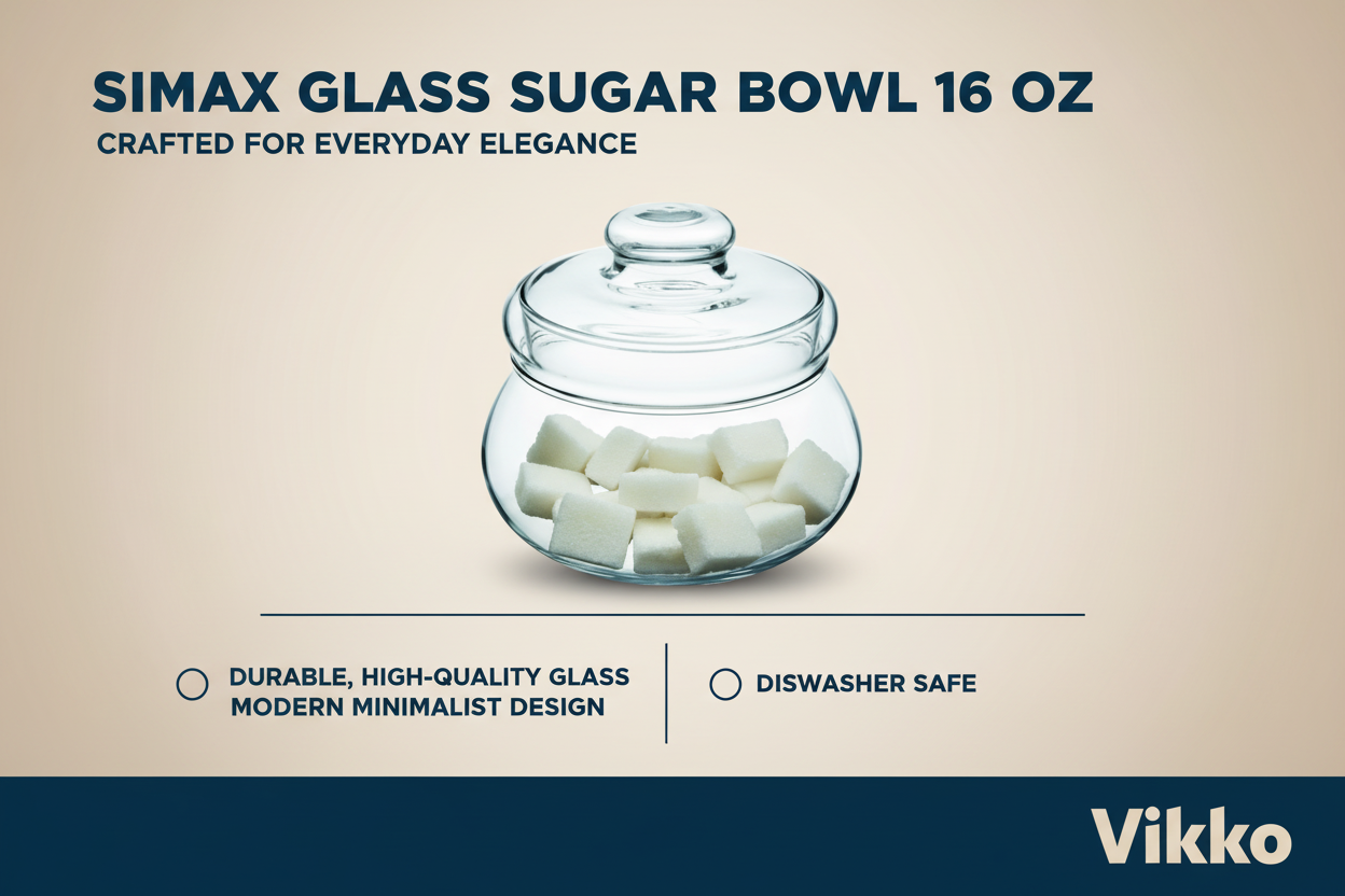 Kadra Kitchenware - Wholesale Bowl - Simax - Glass Sugar Bowl 16 Oz3