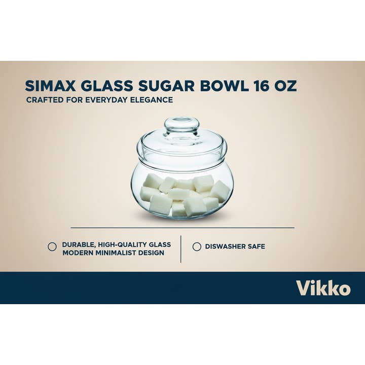 Kadra Kitchenware – wholesale Bowl – Simax - Glass Sugar Bowl 16 Oz3