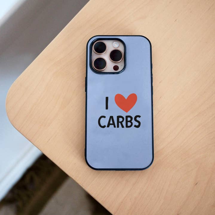 Wisdom and Wonder Designs – wholesale Phone case – Women’s – I Love Carbs | Phone Case3