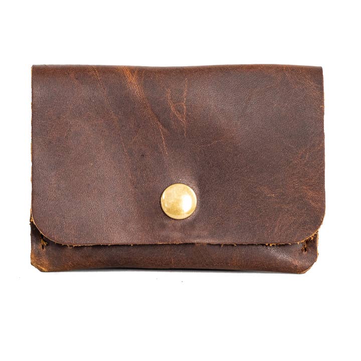 In Blue Handmade - Wholesale Wallet - Women's - Leather Card Wallet | Small Snap Handmade Leather Wallet3