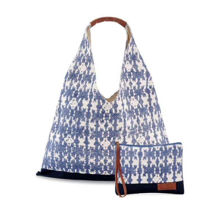 Set de bolso y cartera triangular tie-dye para venta al por mayor de Seaspray Swimwear