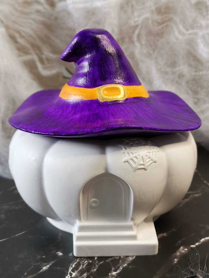 Geurkaars Pompoen "Het Huis van de Heks" voor wholesale door Biotandem