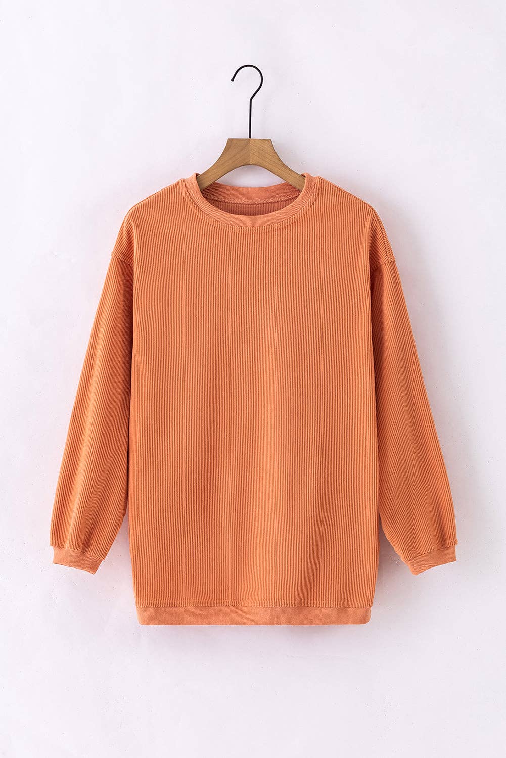 LALA LOO – wholesale Sweatshirt – Women's – Corduroy Ribbed Oversized Sweatshirt67