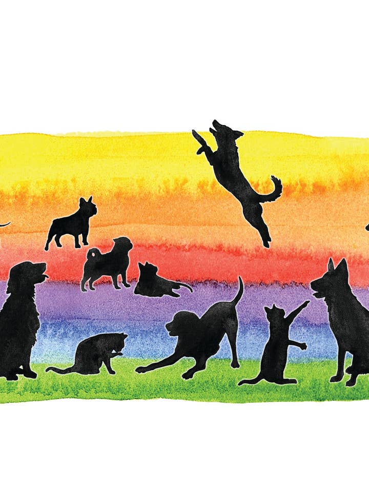 NEW! The Rainbow Bridge Pet Sympathy Card for wholesale by Firefly Sky Design
