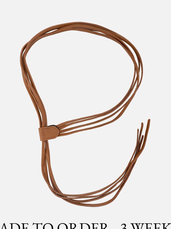 MADE TO ORDER Evin | Leather Wrap Belt for wholesale by Amsterdam Heritage Leather Belts, Bags, Jackets & Apparel