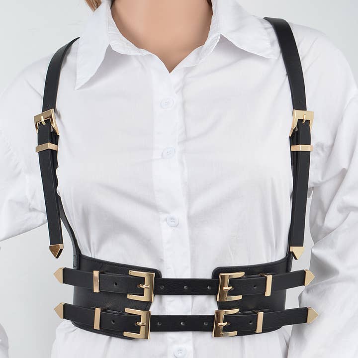 3AM BY H&D ACCESSORIES - Wholesale Belt - Women's - Multi Buckle Plus Size Harness Belt