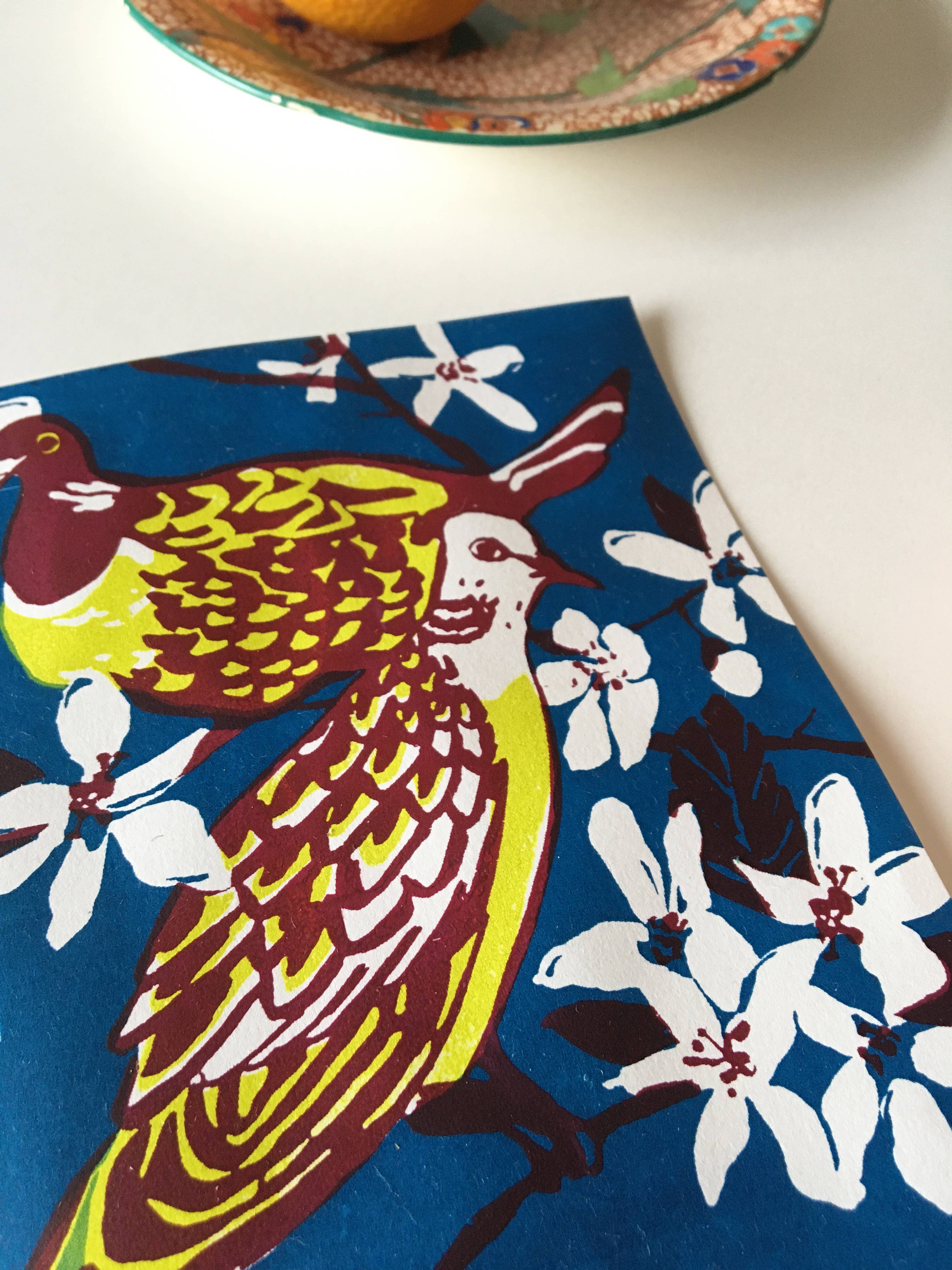 Kathie Studio - Vendita all'ingrosso Biglietti di auguri generici - Biglietto serigrafico con motivo tartaruga colombe2