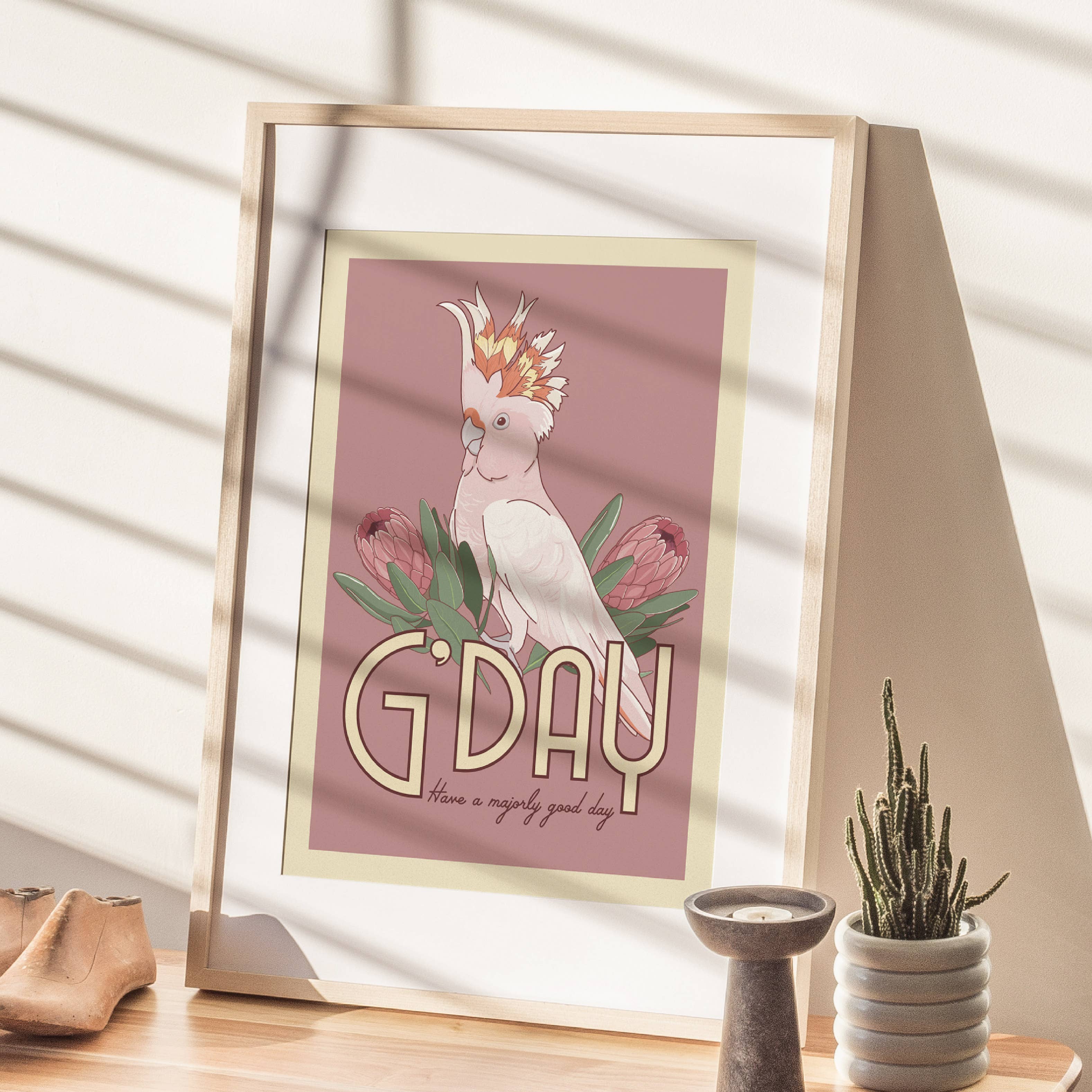 Little Green Mini Creative - Wholesale Poster - Major Mitchell A4 Poster | Art Print | Australian Wall Art1