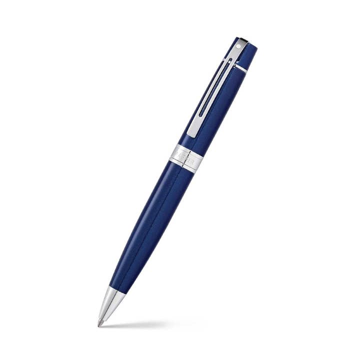 Sheaffer 300 Glossy Blue with Chrome Trims Ballpoint Pen for wholesale by Sheaffer Pens