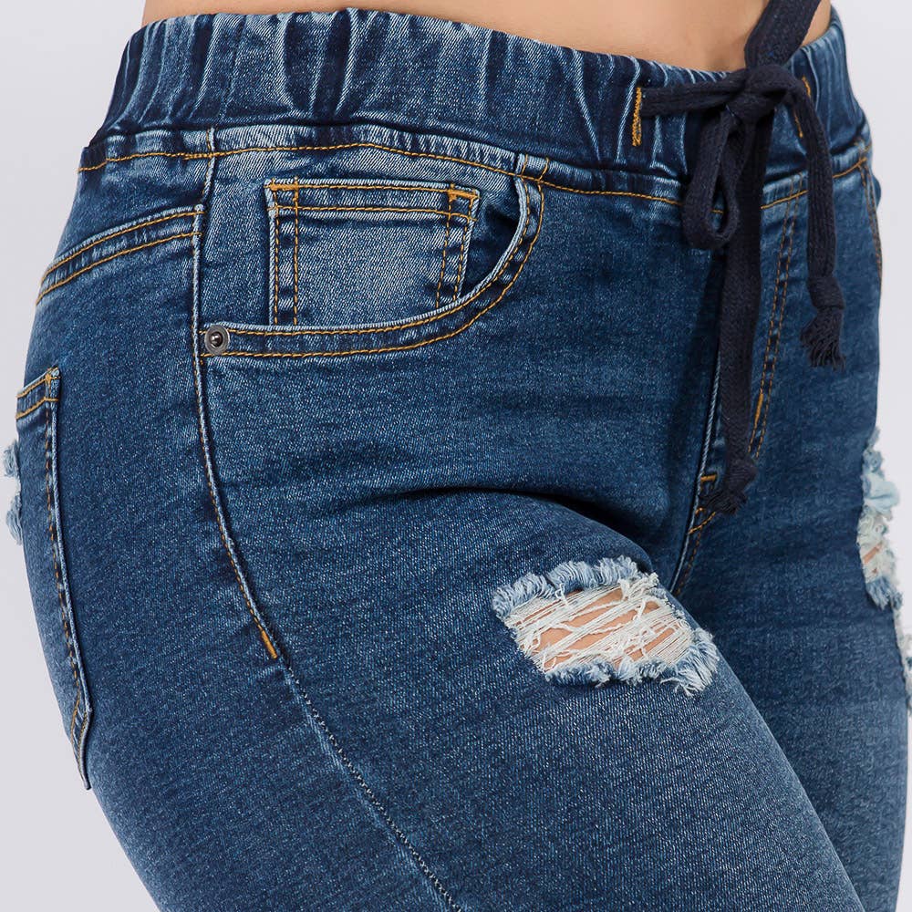 american bazi denim joggers