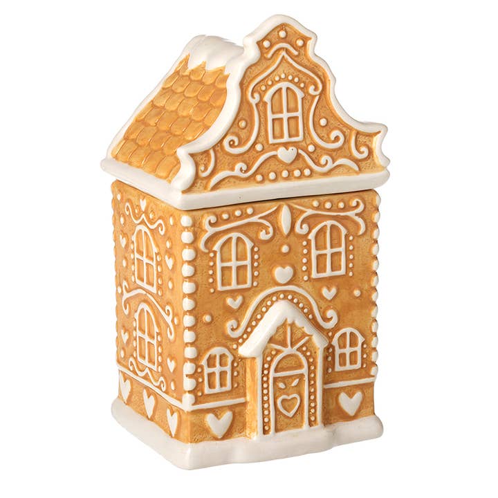 Heaven Sends – wholesale Christmas decoration – GINGER BREAD HOUSE PORCELAIN POT