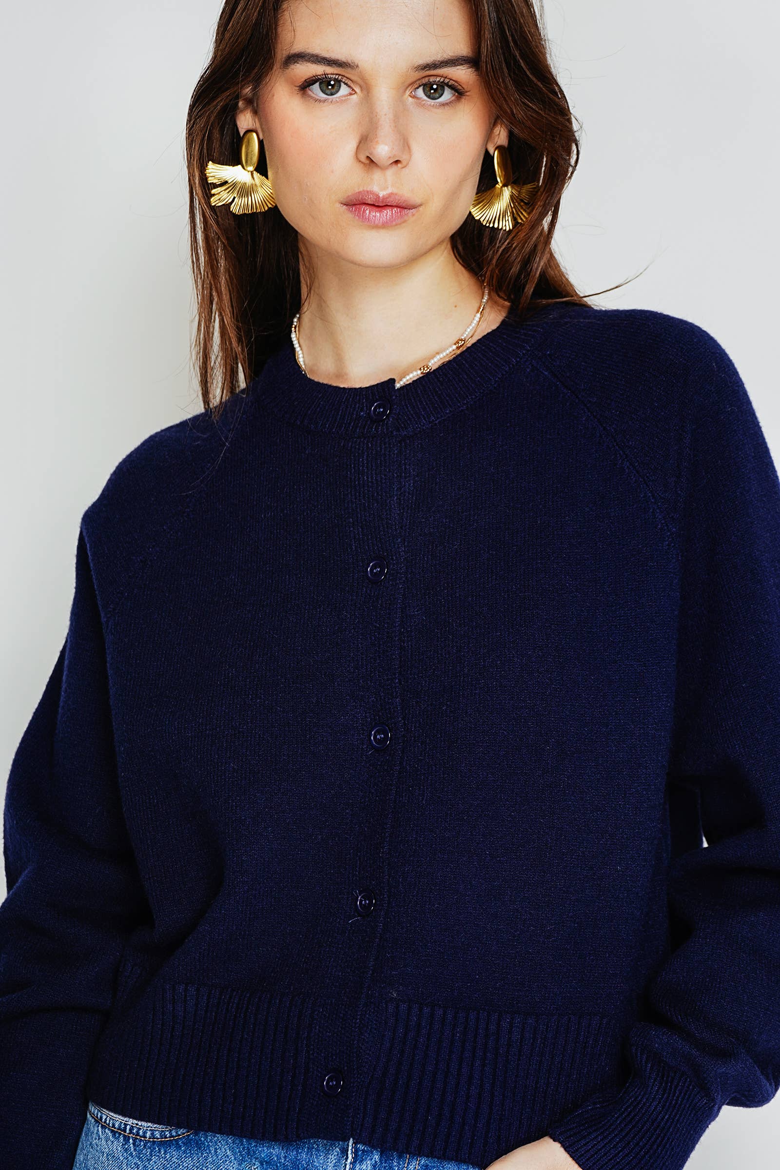 NOELINE – Großhandel Strickjacke – Damen – Basic-Strickjacke 260391