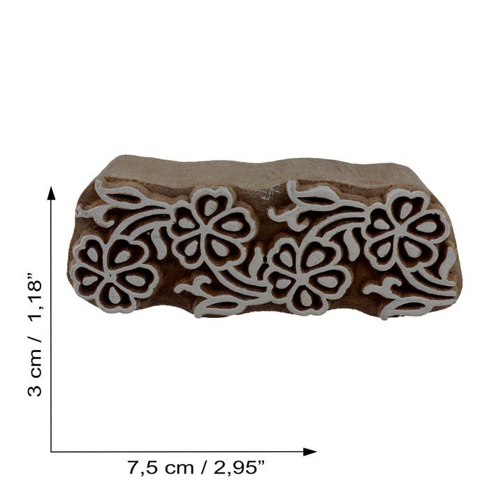 Tribal Trade GmbH – Engroshandel Gummistempel/pyntestempel – Stempel trækant 7,5 cm model 07 kant træstempel4