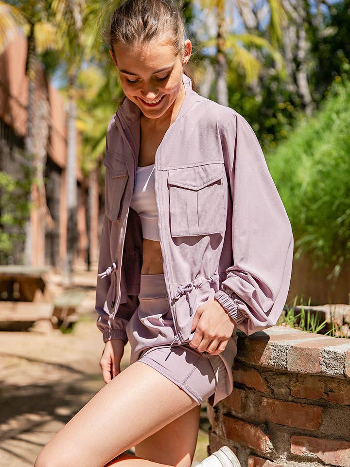 CRINKLE WOVEN SKORT for wholesale by Rae Mode