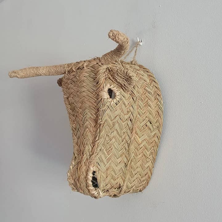 Halmtrofæ, tyrehoved, Vægindretning for engroshandel hos ProHandmadeDesign