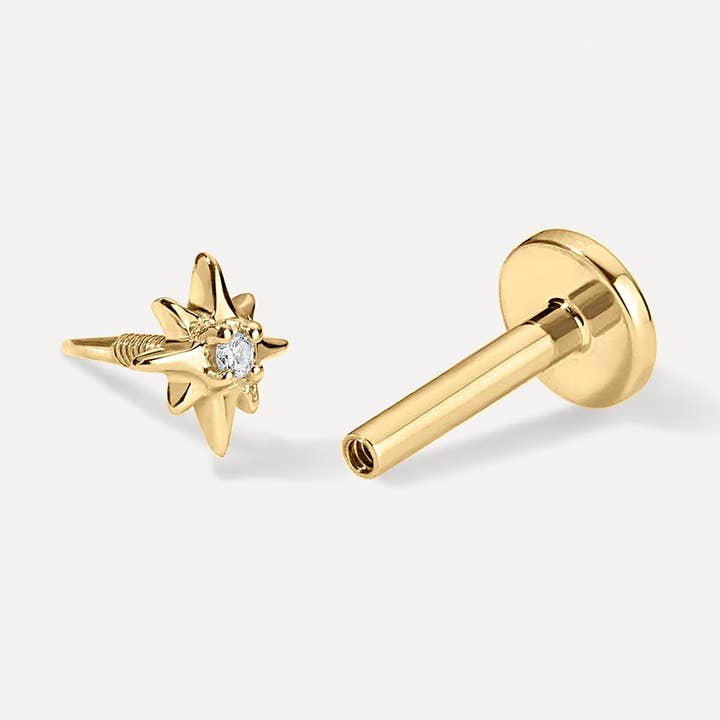 Starburst Threaded Stud for wholesale by Kelly Bello Design