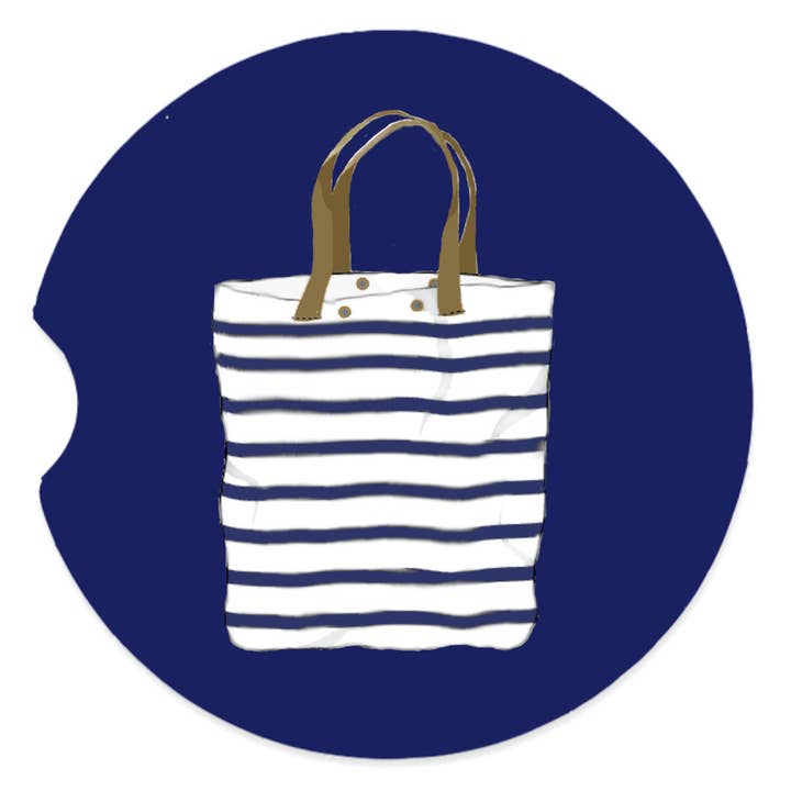 Peachy Pendants - Wholesale Car Coaster - Women's - Car Coaster - Striped Bag