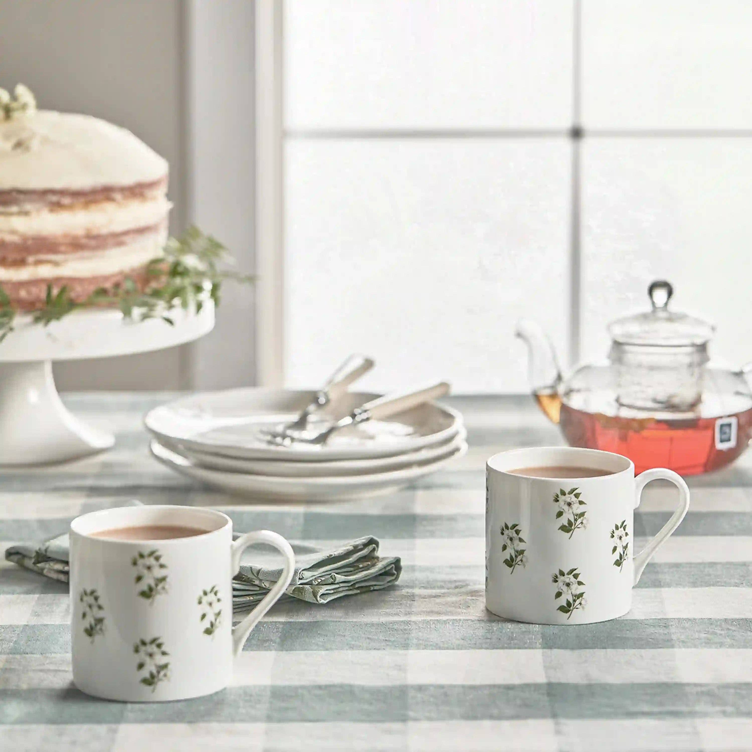 Sophie Allport - Wholesale Tablecloth - Teal Gingham Linen Tablecloth2