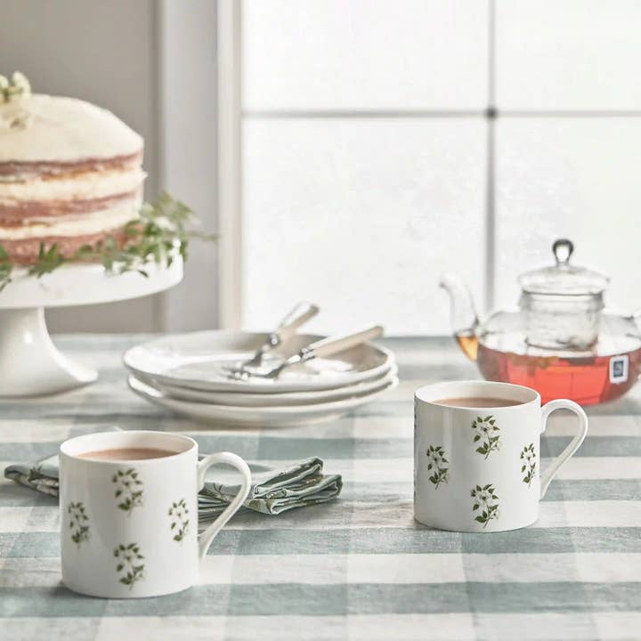 Sophie Allport - Wholesale Tablecloth - Teal Gingham Linen Tablecloth2