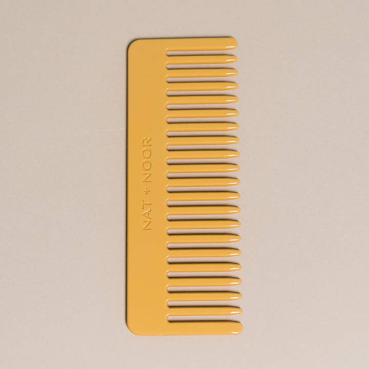 NAT + NOOR - Wholesale Hair brush/comb - Hair Comb | Wide Toothed | Apricot Orange | Sustainable0