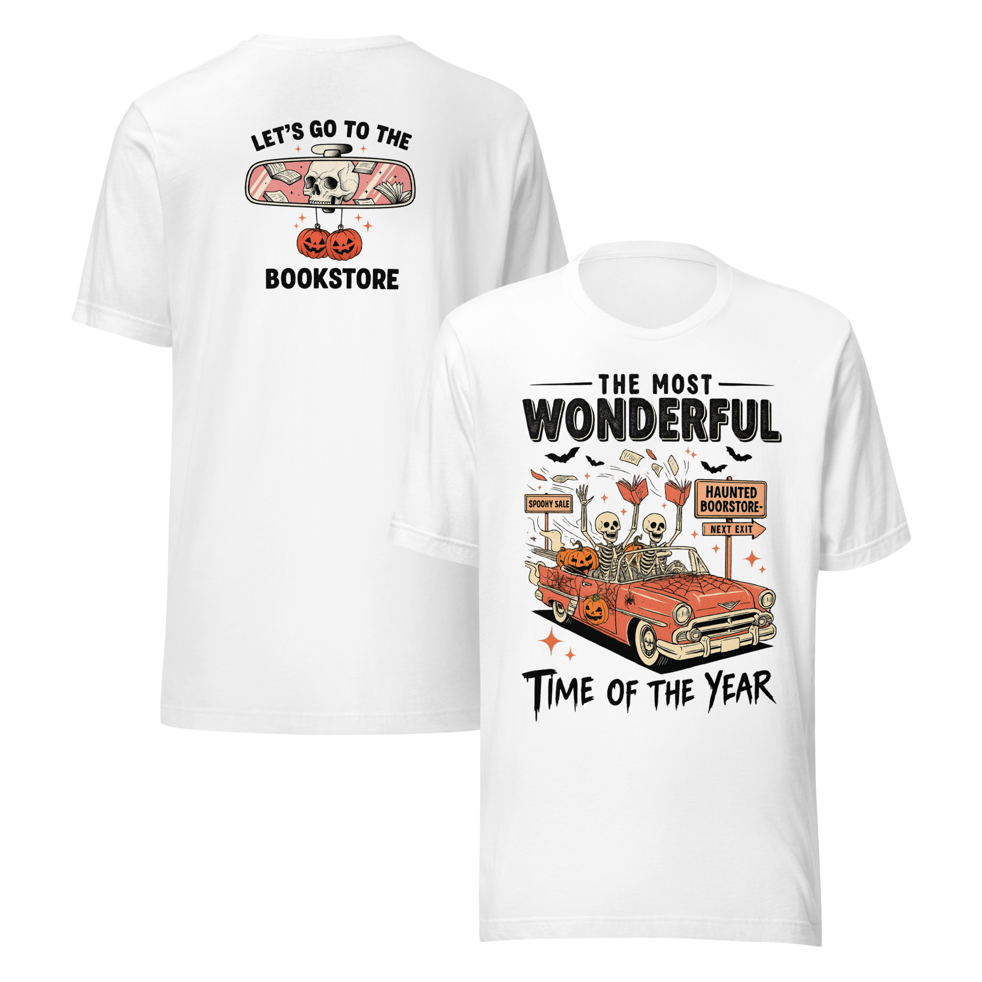 MagicMerchEmporium - Wholesale Tunic - Women's - Bookish Haunted Bookstore Tee12