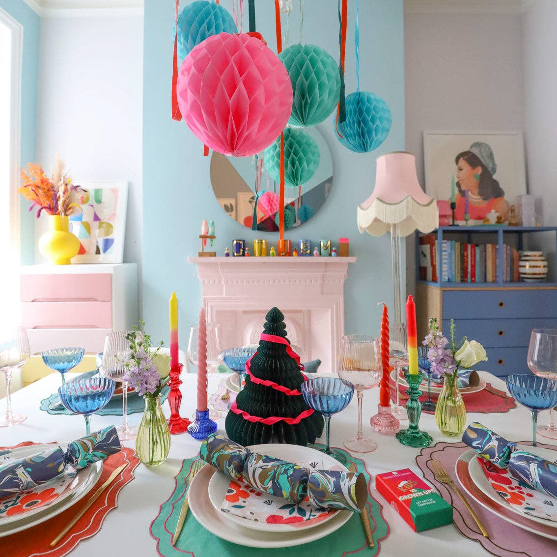 Talking Tables USA - Vente Bougeoirs - Bougeoir en verre vert foncé | Décoration quotidienne |3