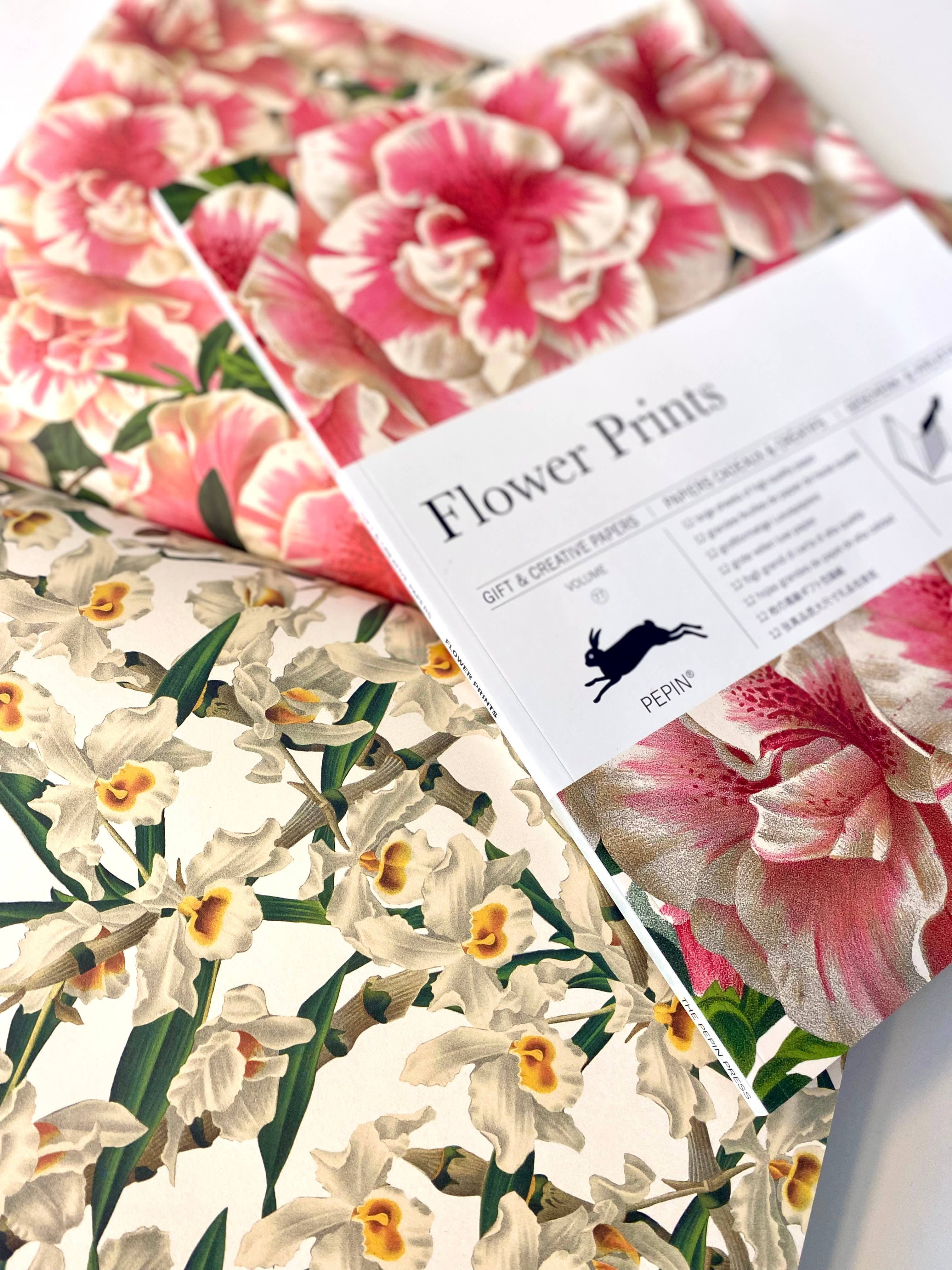 Pepin Press - Wholesale Flat Wrap - Flower Prints Gift & Creative Paper Book Vol 774